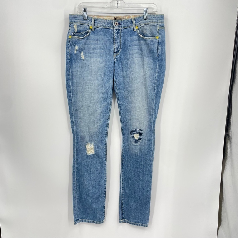 Rich & Skinny Footloose Vintage Boyfriend Jeans Sz 31 medium wash distressed